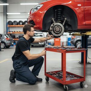 a mechanic providing car suspension repair in auckland